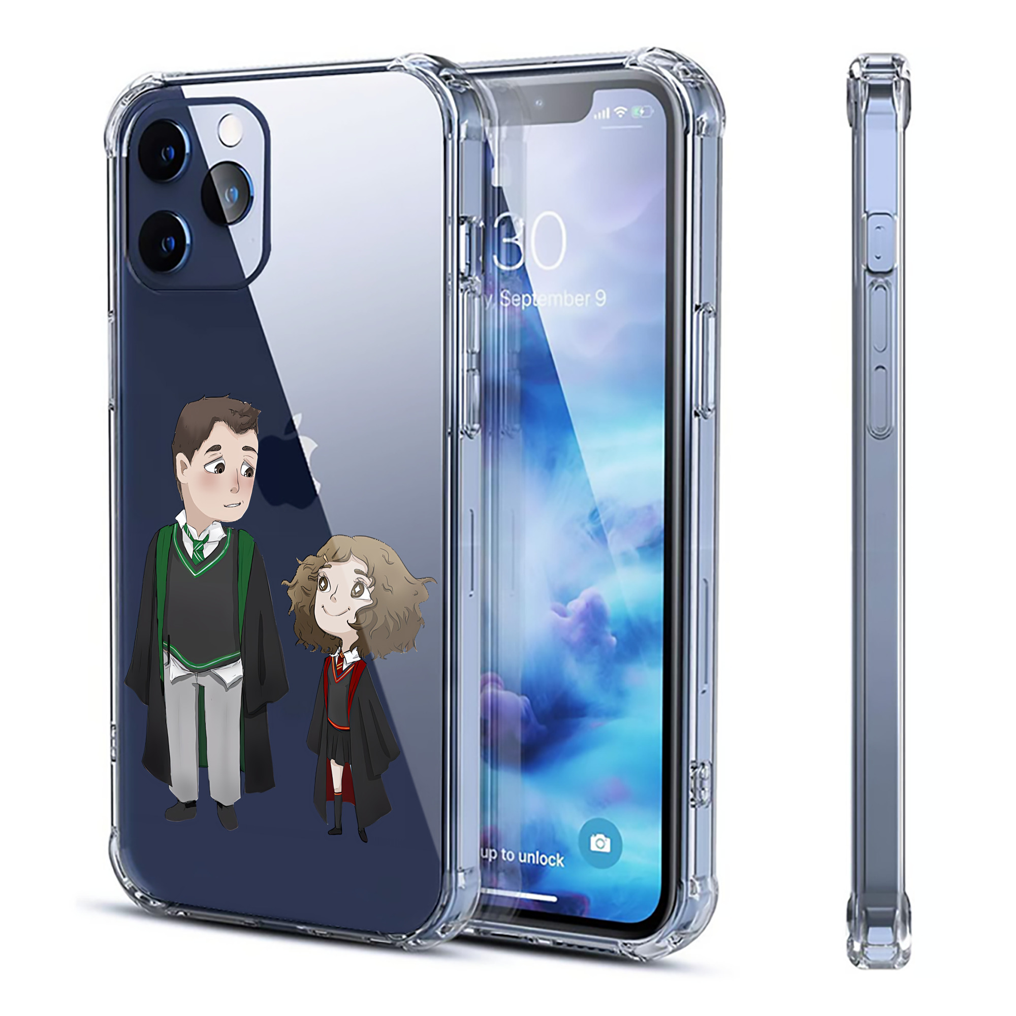 （画像用） Harry Potter ハリー・ポッターシリーズ 【iPhone 12シリーズ対応】透明スマホケース（クリアソフトケース）